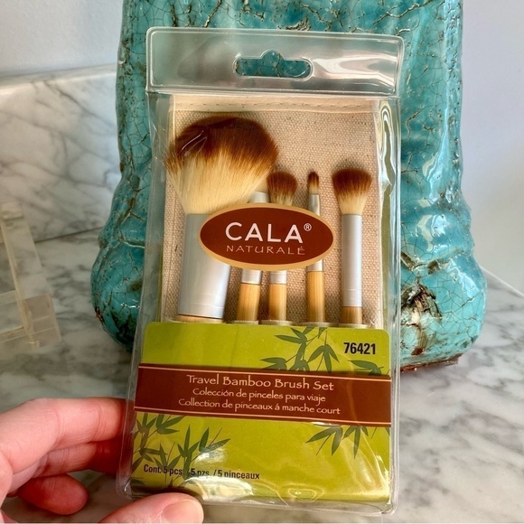 Cala Naturale Travel Bamboo 5 Piece Brush Set New - Picture 7 of 8